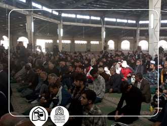 حضور دانشجویان بسیج برادران در نماز جمعه و تشییع پیکر شهید گمنام